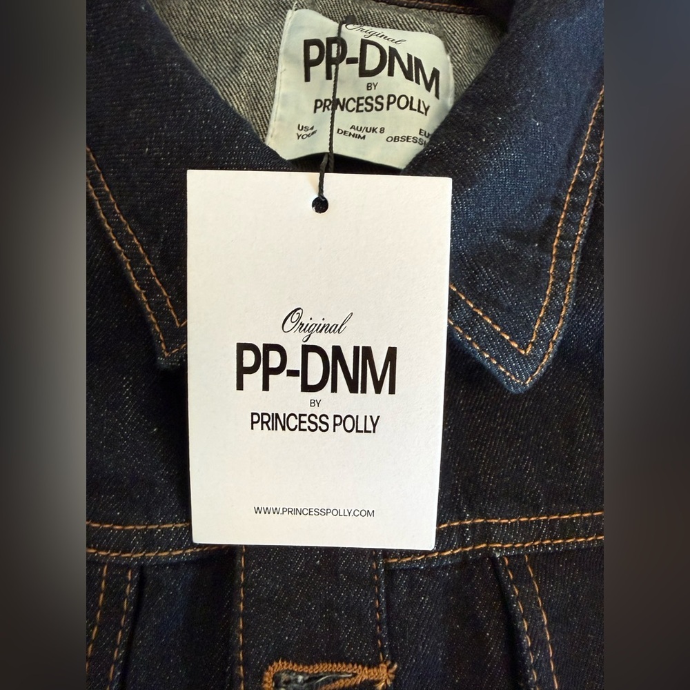 Princess Polly- Hughes Jacket- Dark Wash Denim - Picture 5 of 6